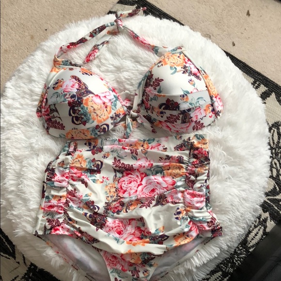 Other - Floral high waisted bikini